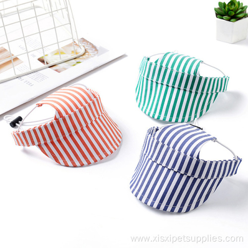 Wholesale luxury ajustable pet dog printing fabric hat